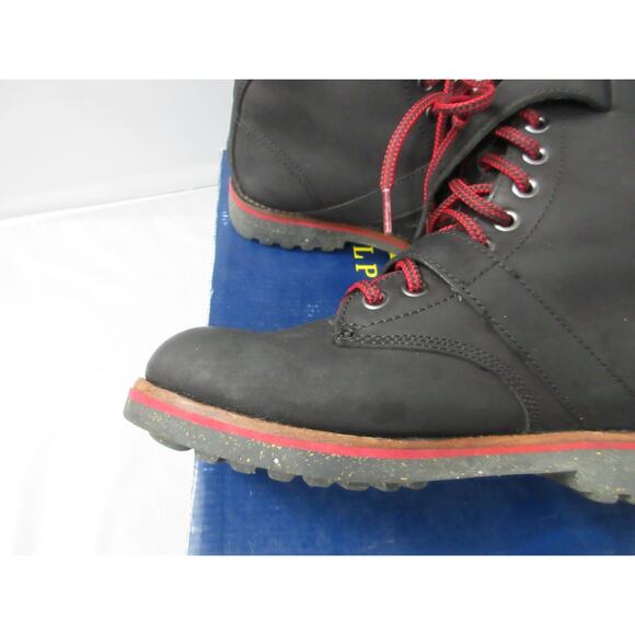 Polo Ralph Lauren Maurice Boots Mens Size 7 Black Leather Buckle Combat Moto main image 4